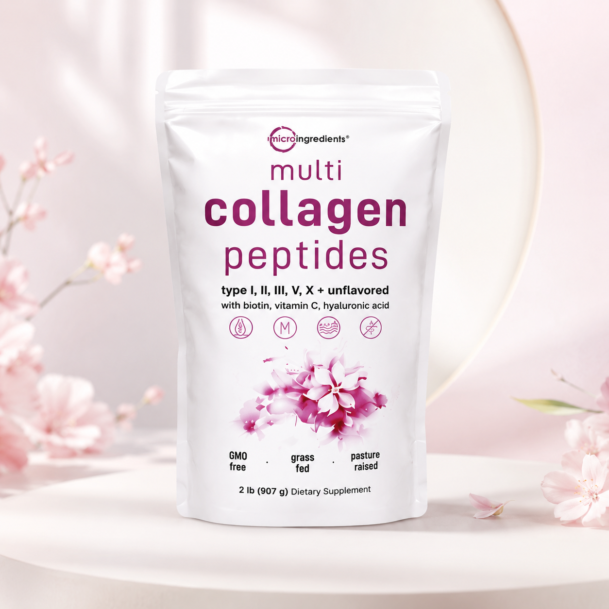 ✨ Multi Collagen Peptides Biotina y Vitamina C – Piel, Cabello, Uñas y Articulaciones💗